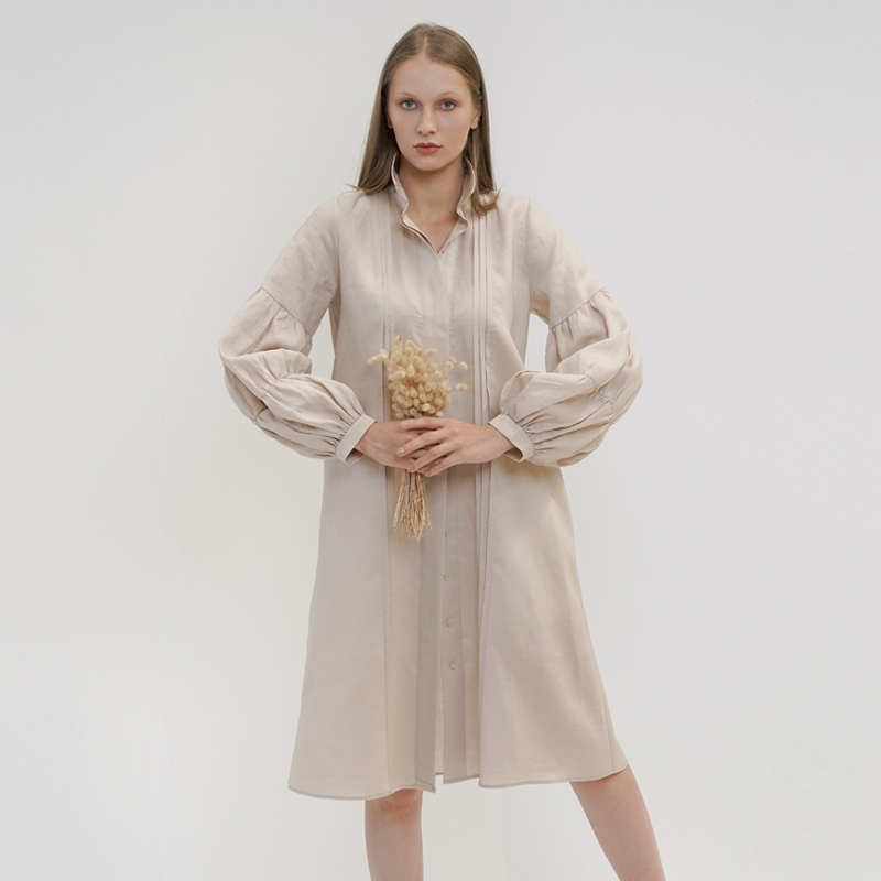 Raw Linen Dress