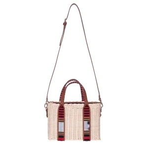 Tobacco Summer Wicker Basket - Hand Or Cross-body