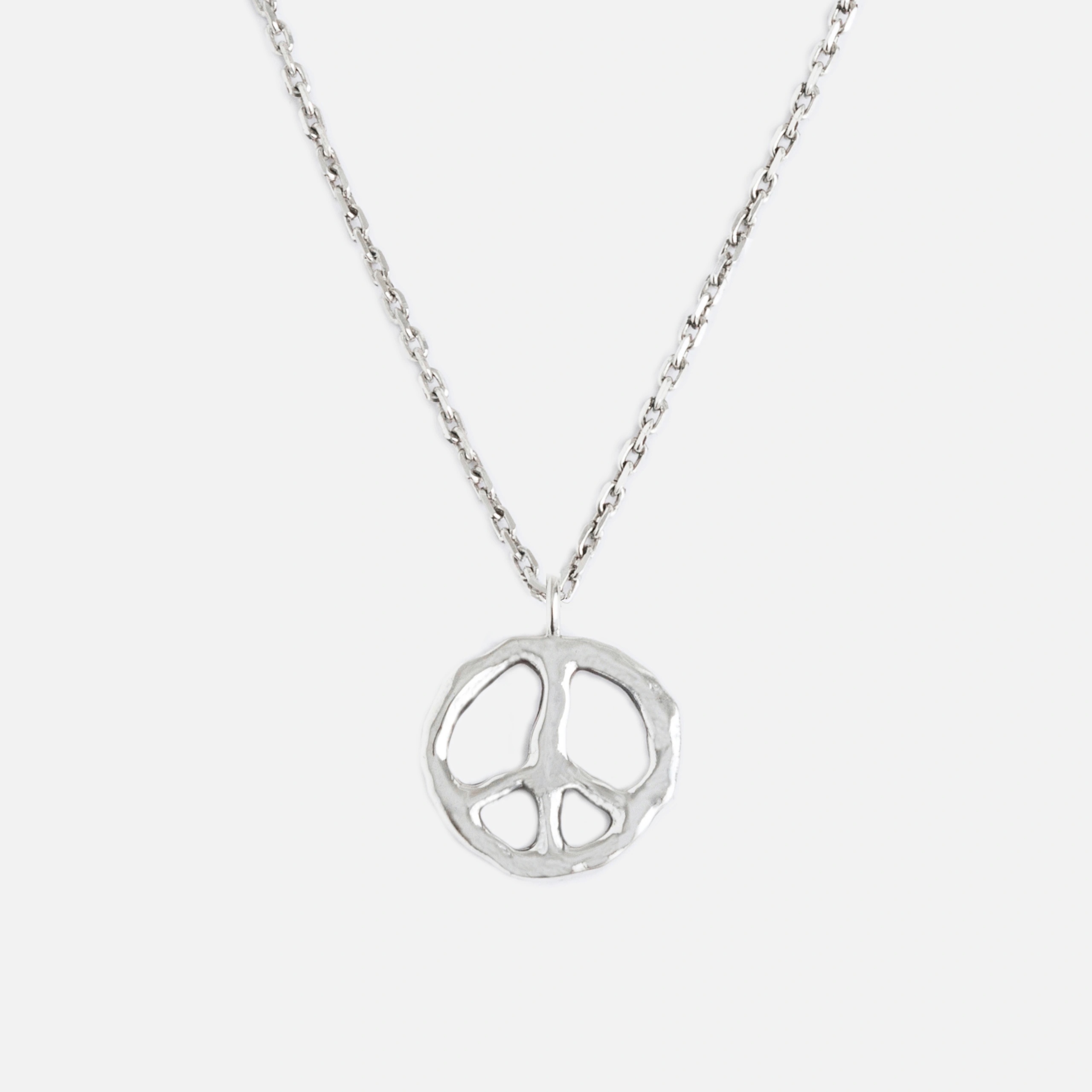 Peace Sterling Silver Necklace