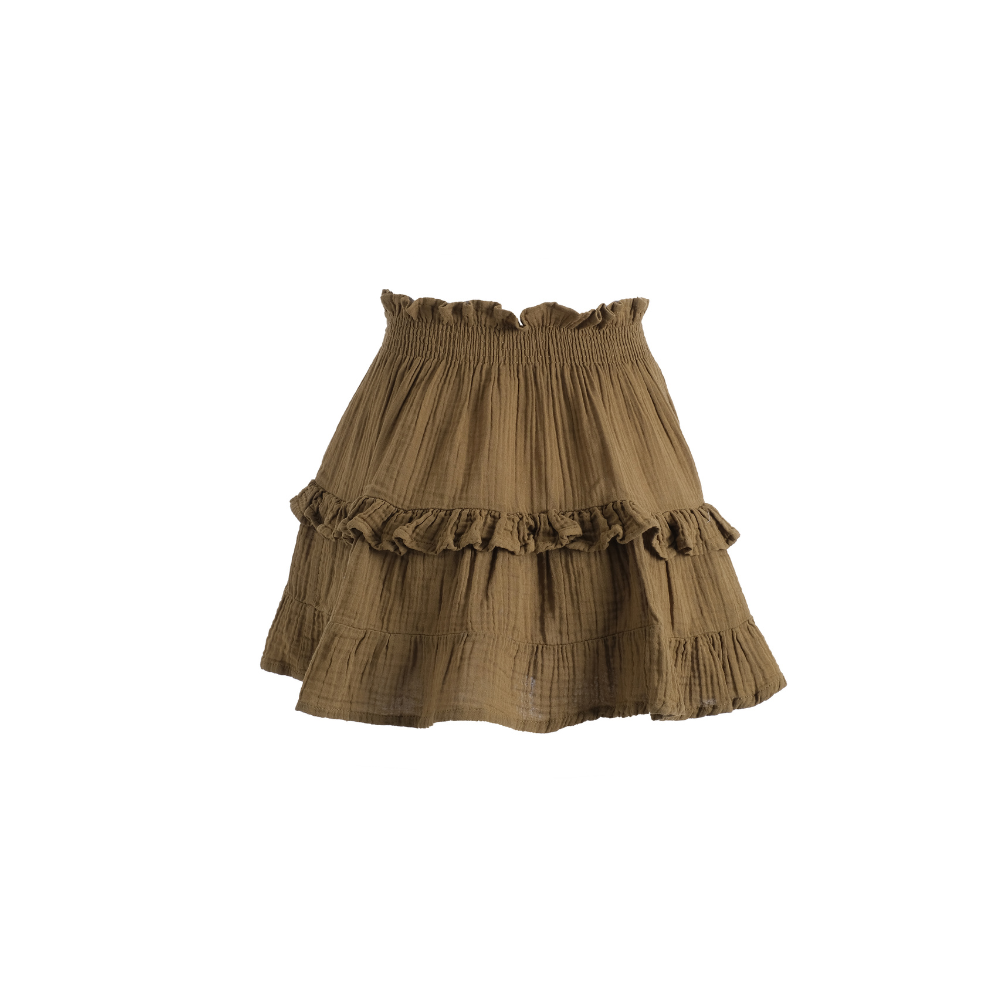 Pleated Muslin Skirt