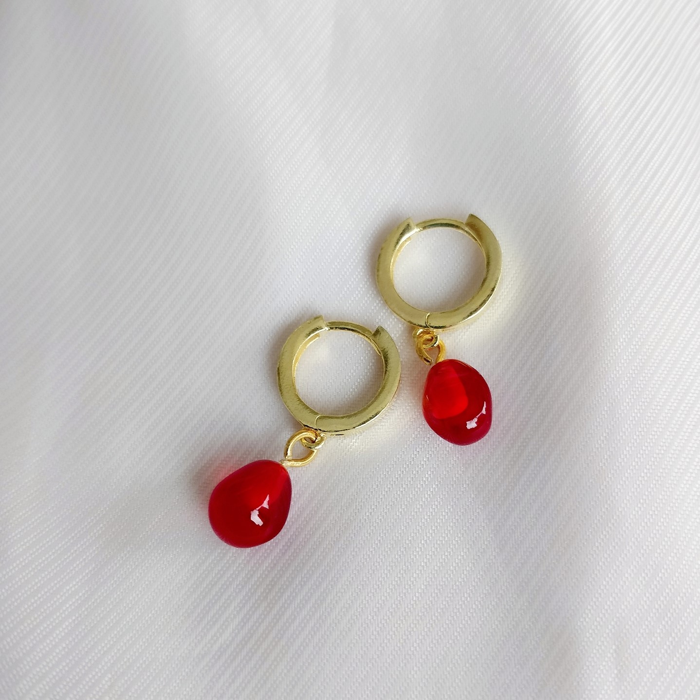 Hoop Pomegranate Earring