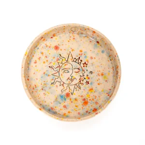 Sun And Moon Ceramic Plate