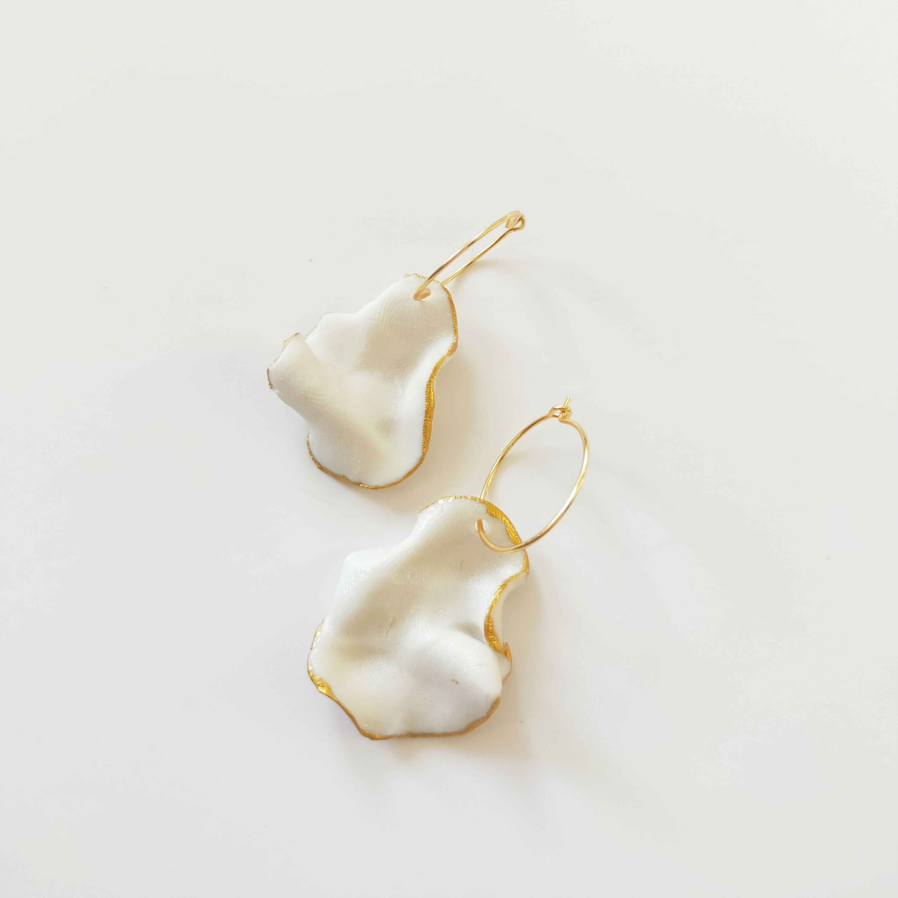 Moire Porcelain Earring