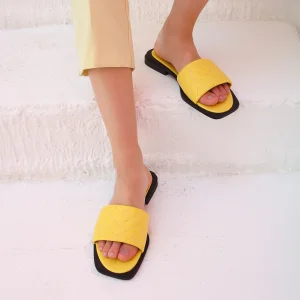 Gerçek Deri Tek Bant Terlik