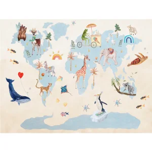 Around The World Kid's Rug