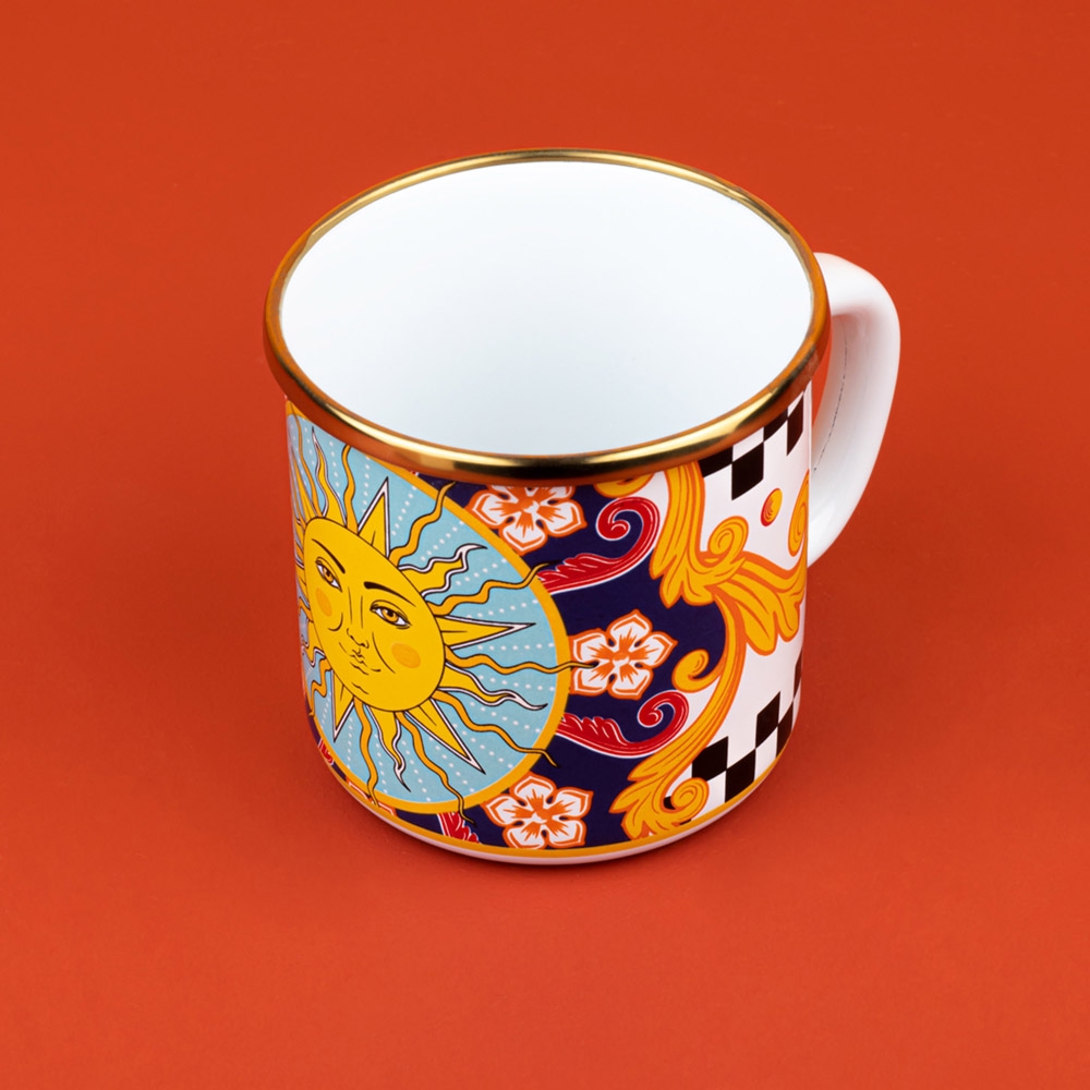 Misharu Enamel Mug