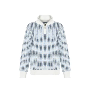 Dik Yaka Fermuarlı Triko Kazak