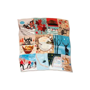 Quebec, Canada Silk Foulard