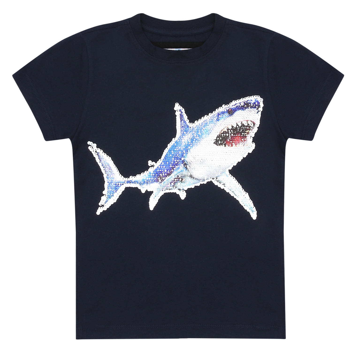 Pullu Shark İşlemeli T-shirt