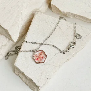 Daily Bloom - Flower Hexagon Necklace