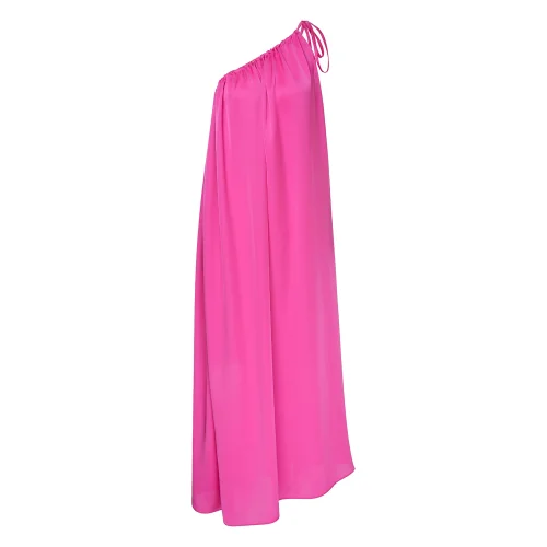 Chrissy One-shoulder Satin Dress