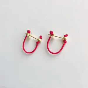 String Hoop Earring