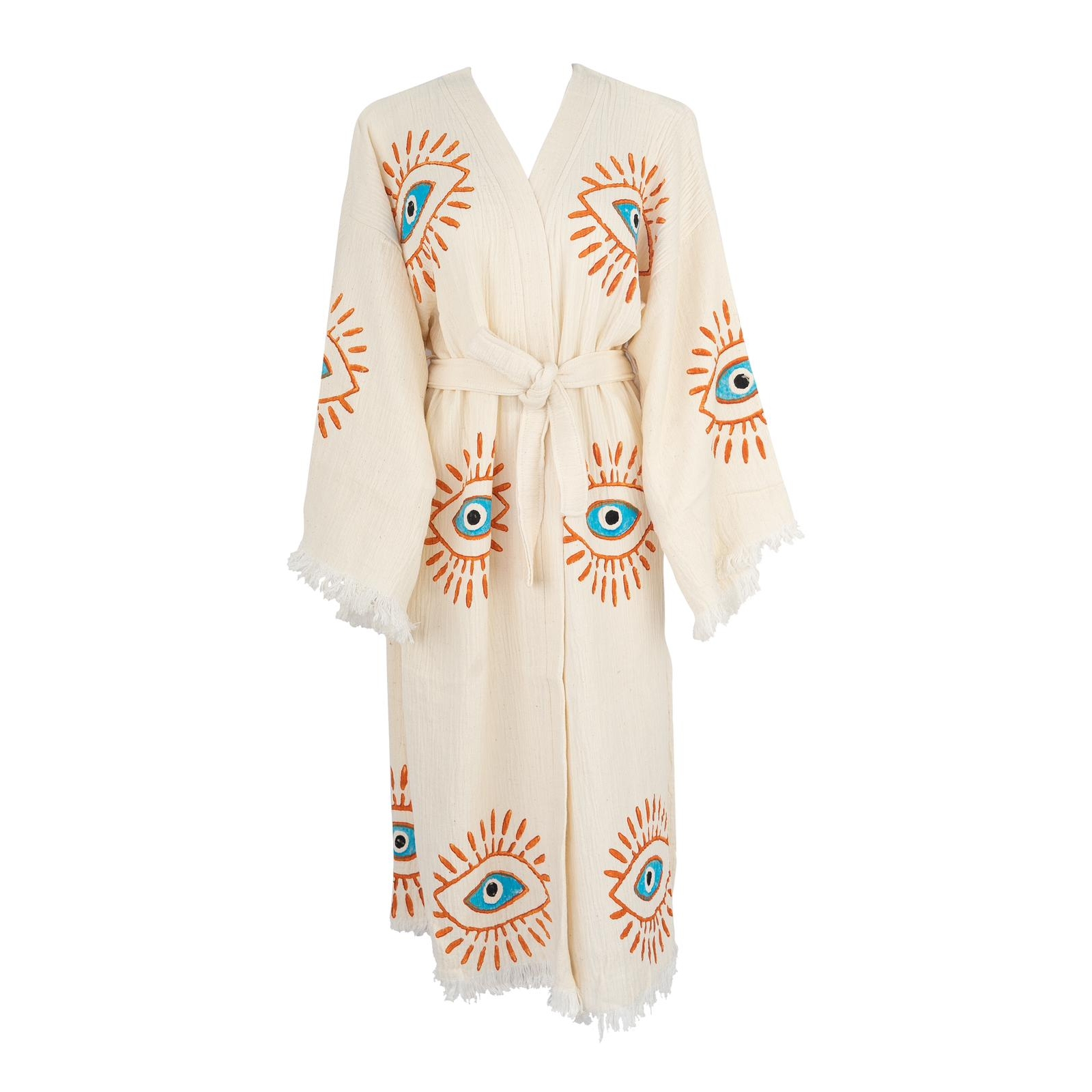 Müslin Desenli Kaftan