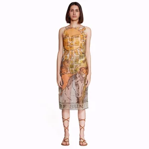 Tarot Print Mesh Dress