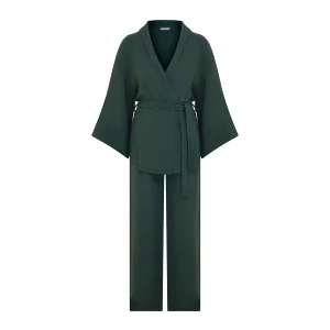 Müslin Kimono Pantolon Takım