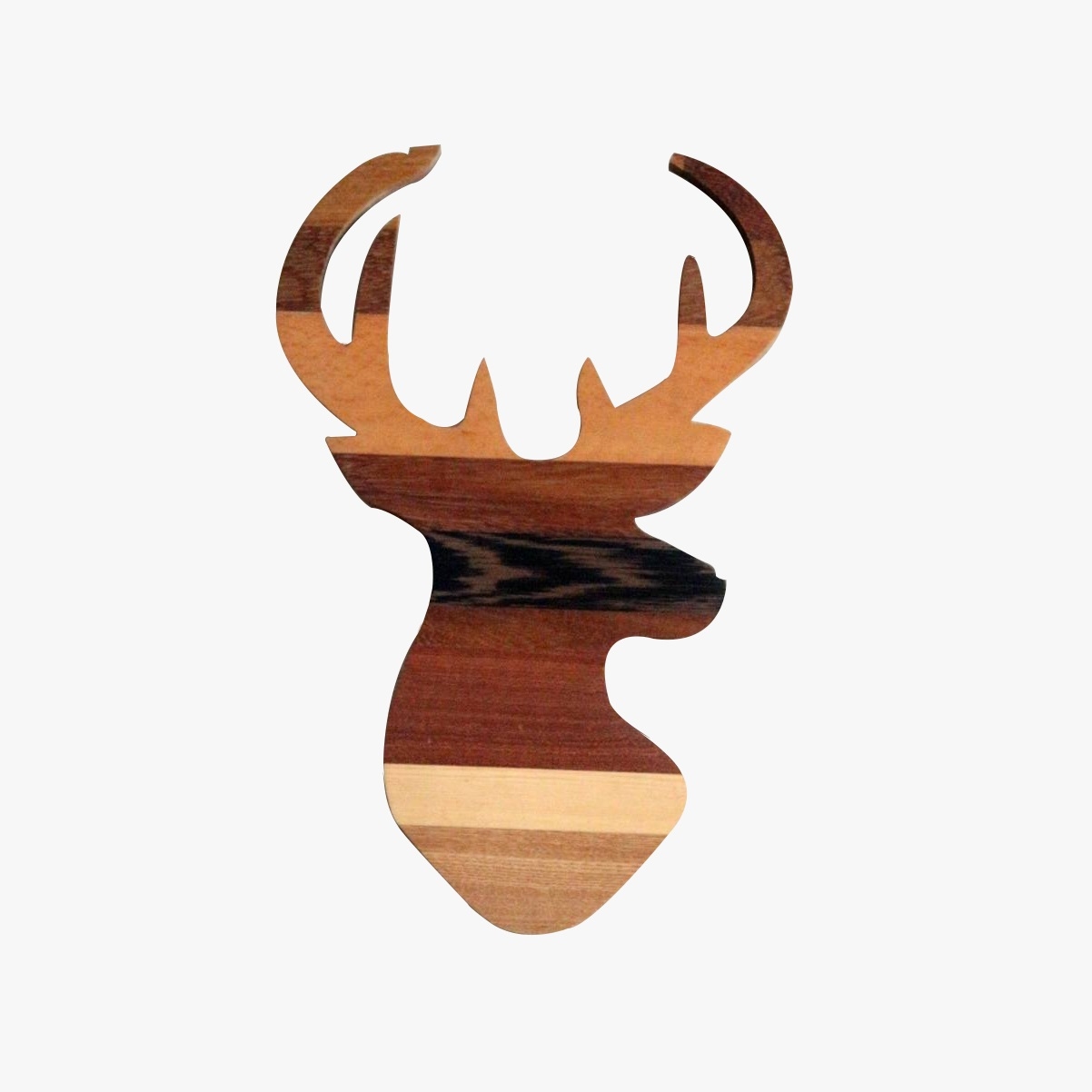 Wood Deer Wall Accessory