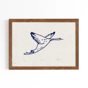 Turna Limba Wood Framed Lino Print