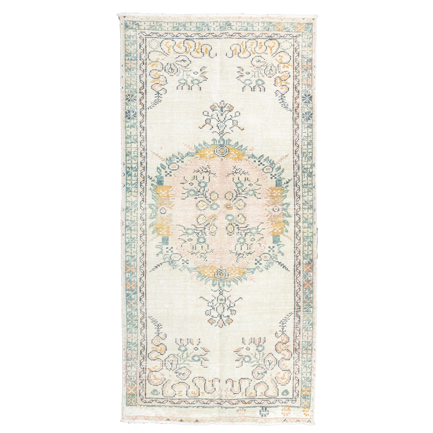 Yasuc Hand Woven Floral Running Carpet 88x184cm