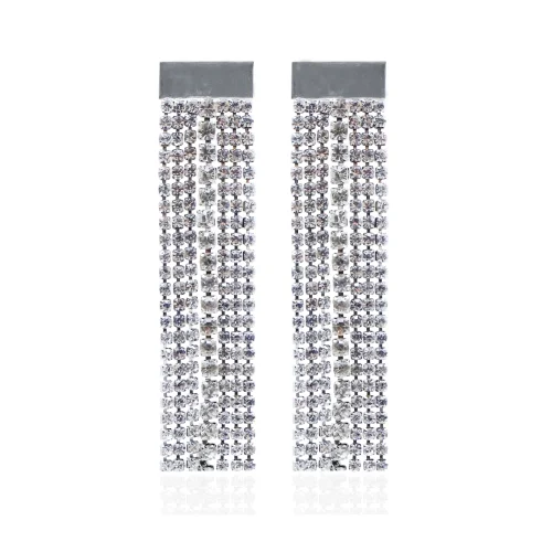 Lunar Kristal Taşli Küpe