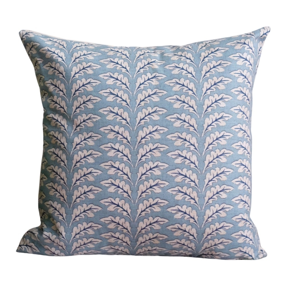 Art Deco Leaves Throw Pillow Cover