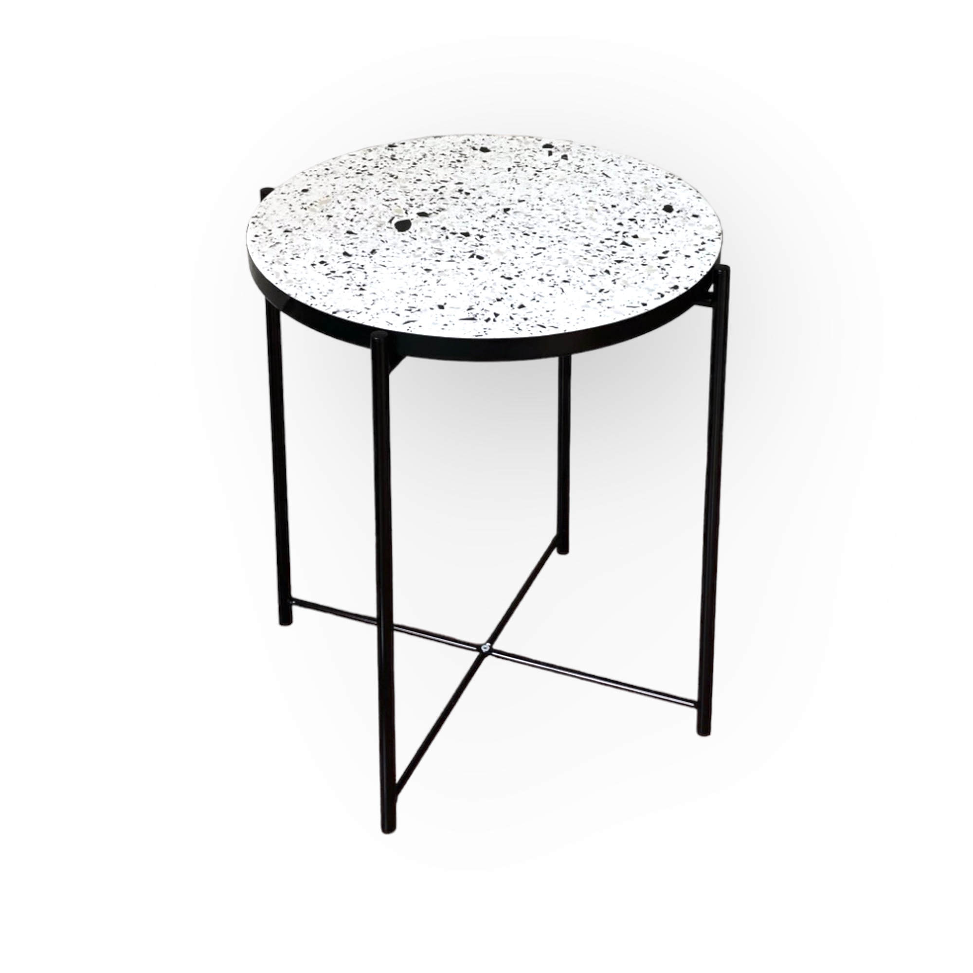 Pave Terrazzo Side Table