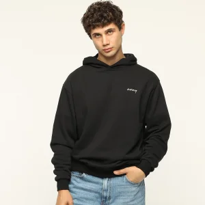 Kabartma Baskılı Kapüşonlu Sweatshirt