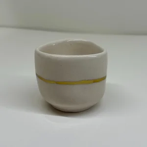 Amorphous Striped Ceramic Cup