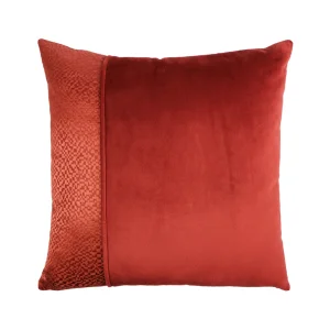 Kare Dokulu İpek Kadife Yastık