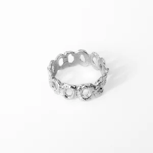 Silver Hole Ring