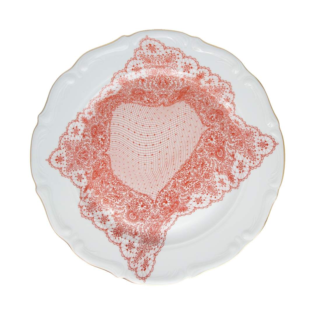 Volante Dentelle Porcelain Plate