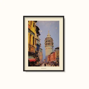 Galata İstanbul - Unique Poster Art Print