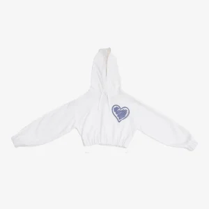 Almogro Girl's Crop Cotton Sweatshirt