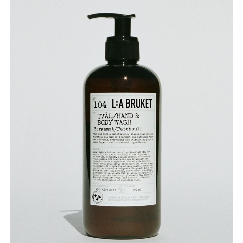 Hand & Body Wash Bergamot/patchouli 450 Ml