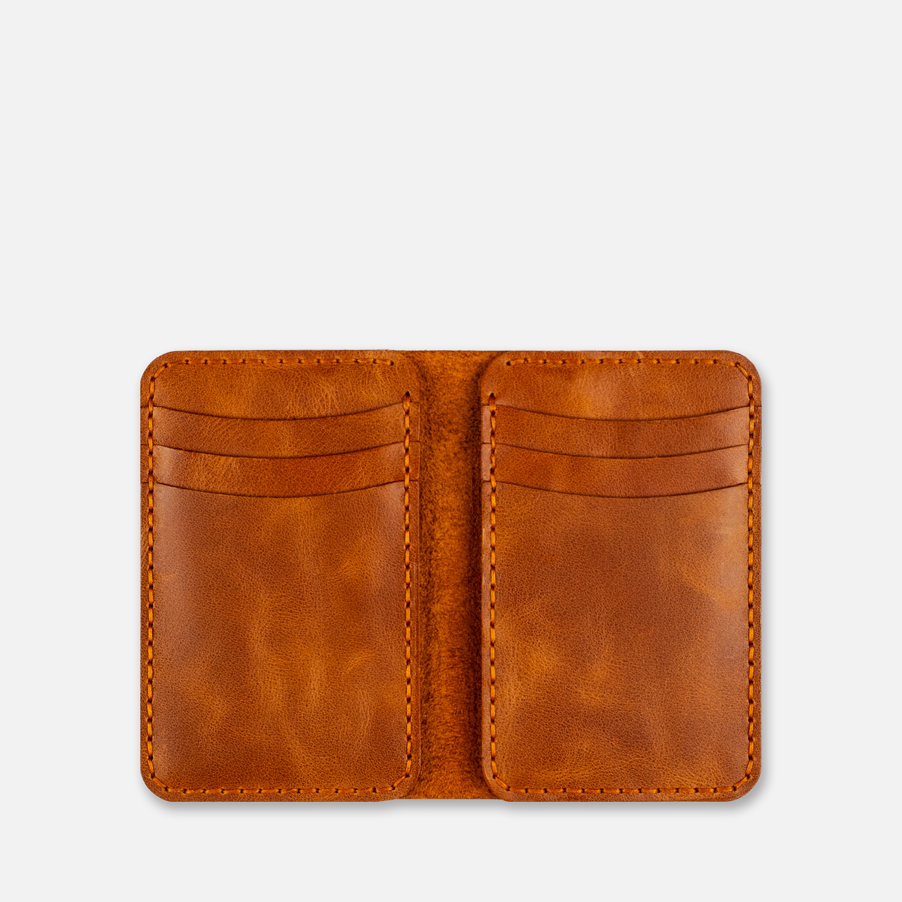 Vertical Leather Wallet