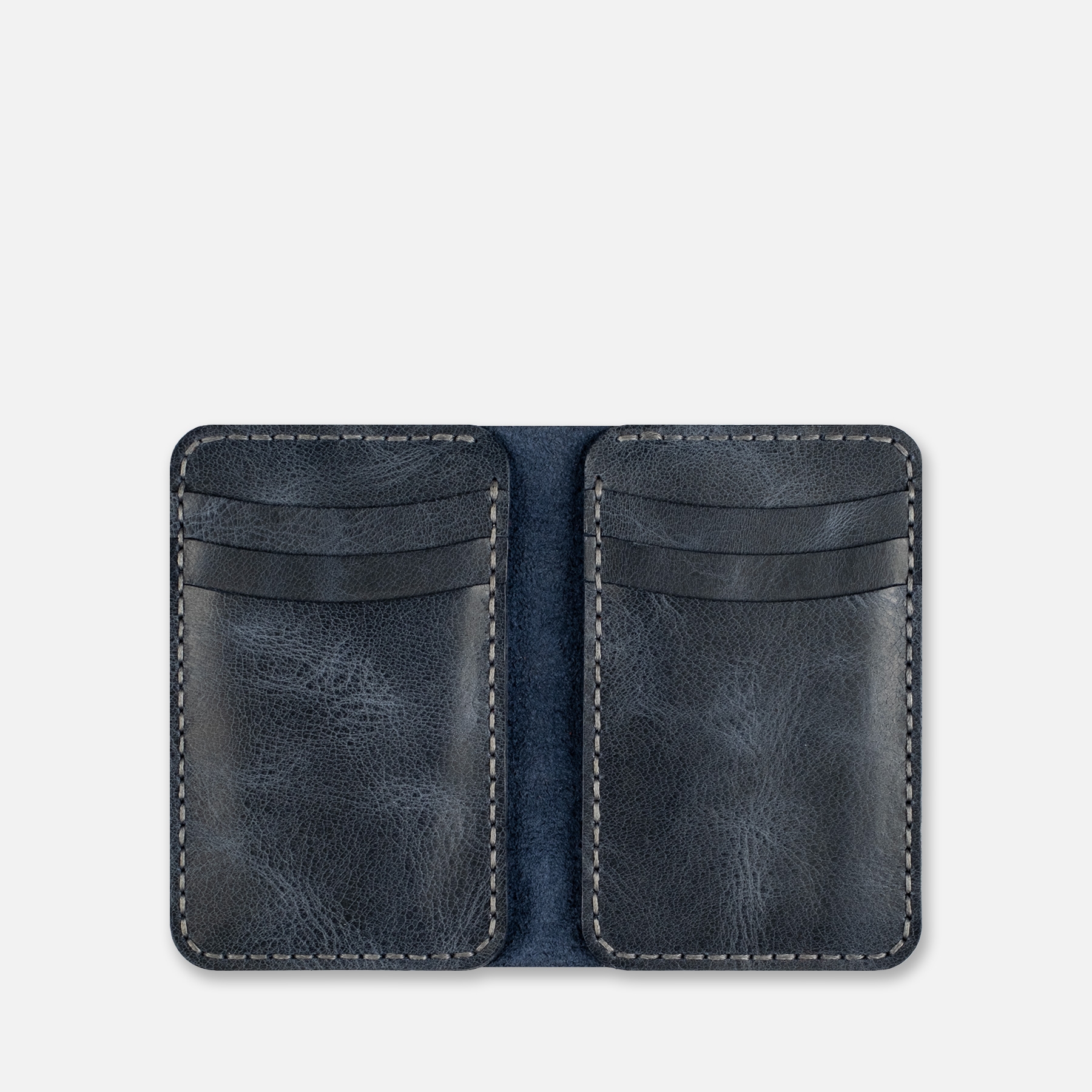 Vertical Leather Wallet