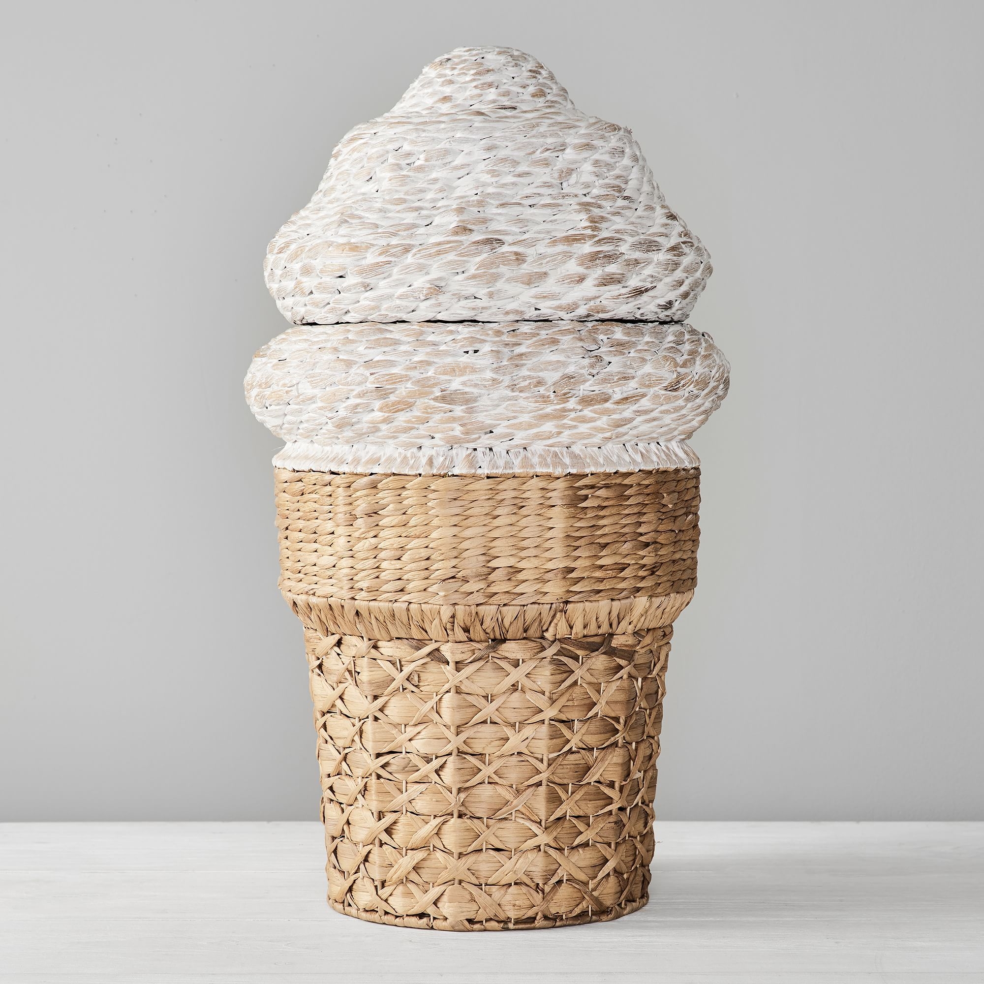 Ice Cream Rattan Toy Basket