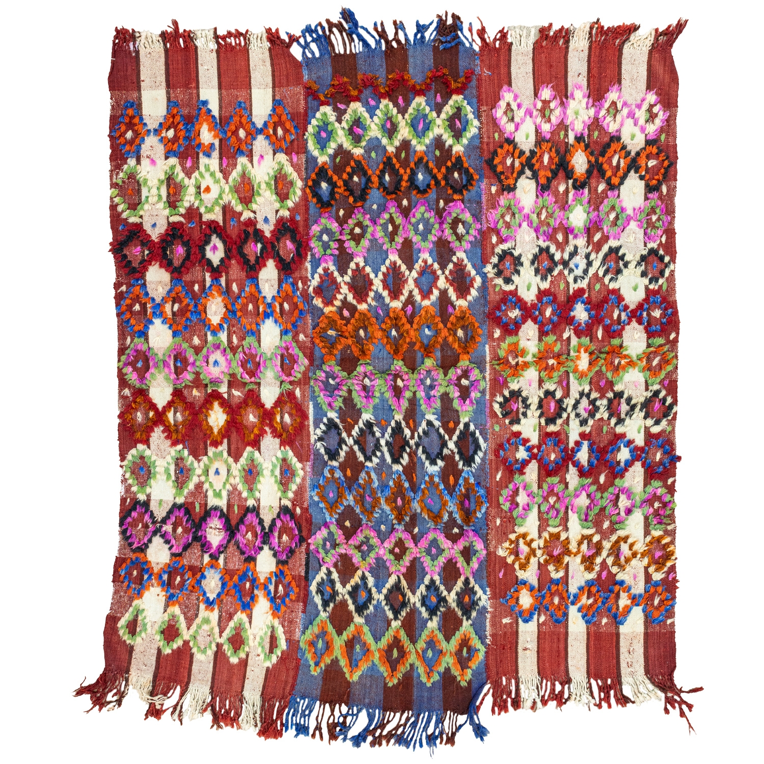 Ulucak Hand-woven Decorative Colorful Tulu Rug 155x184 Cm