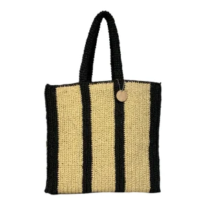 Striped Crochet Bag