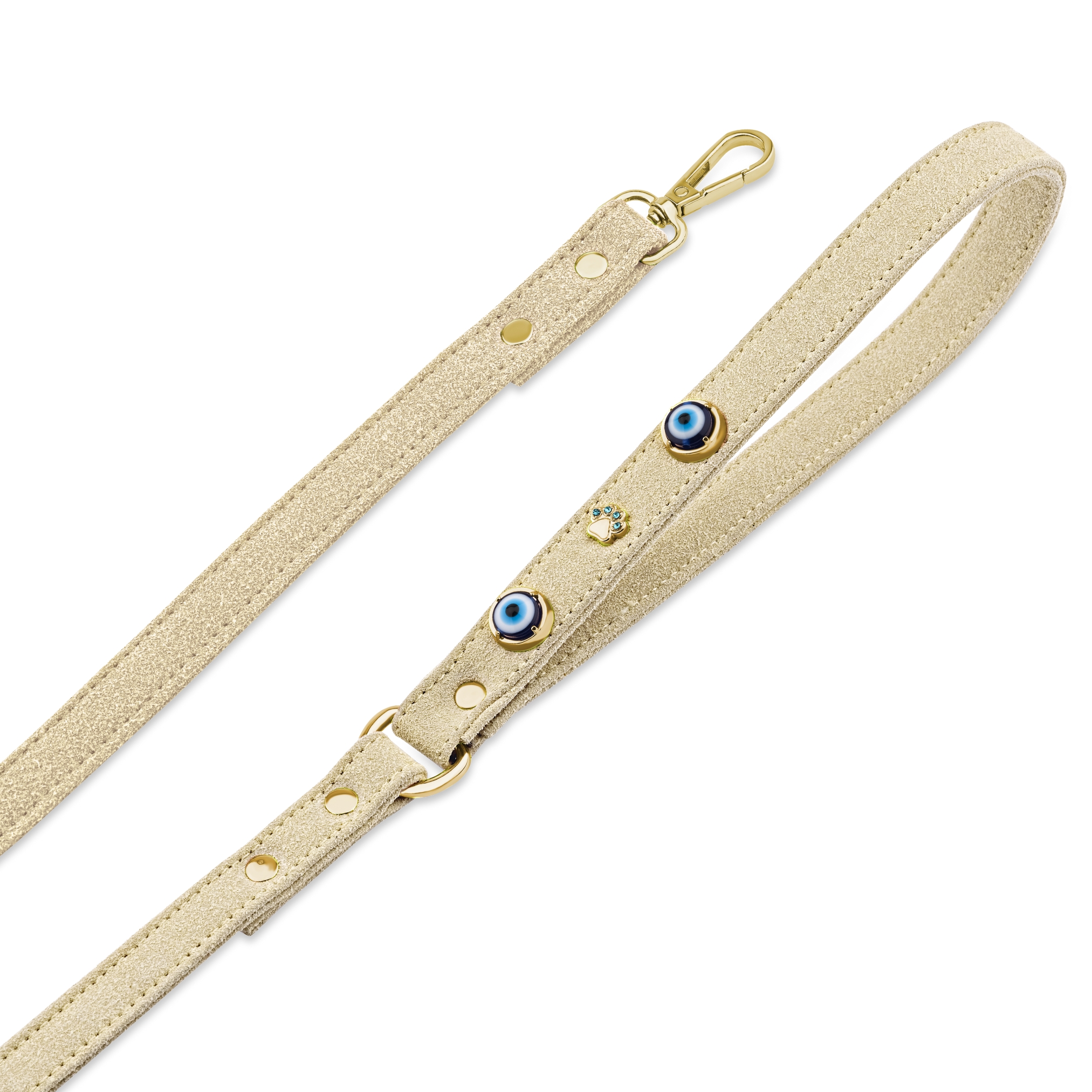 Evil Eye Dog Leash Suede