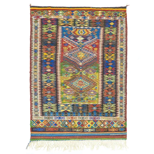 Güre El Dokuma Yün Nuzumla Kilim 138x189 Cm