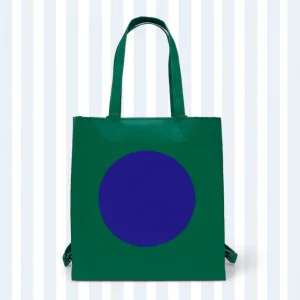 Green W/ Blue Dot Çanta