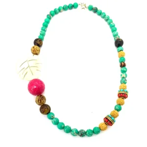 Variscite Leaf Necklace