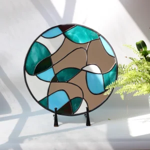Loop Stained Glass Mirror
