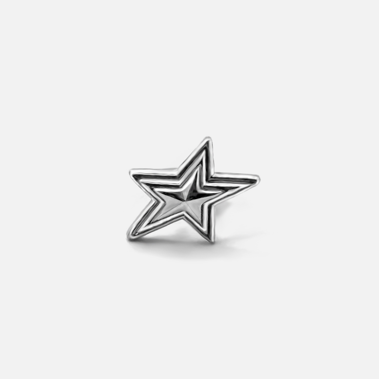 Star Gümüş Silver Earring