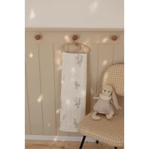 Beyaz Ördek Müslin Örtü (özel Doku)