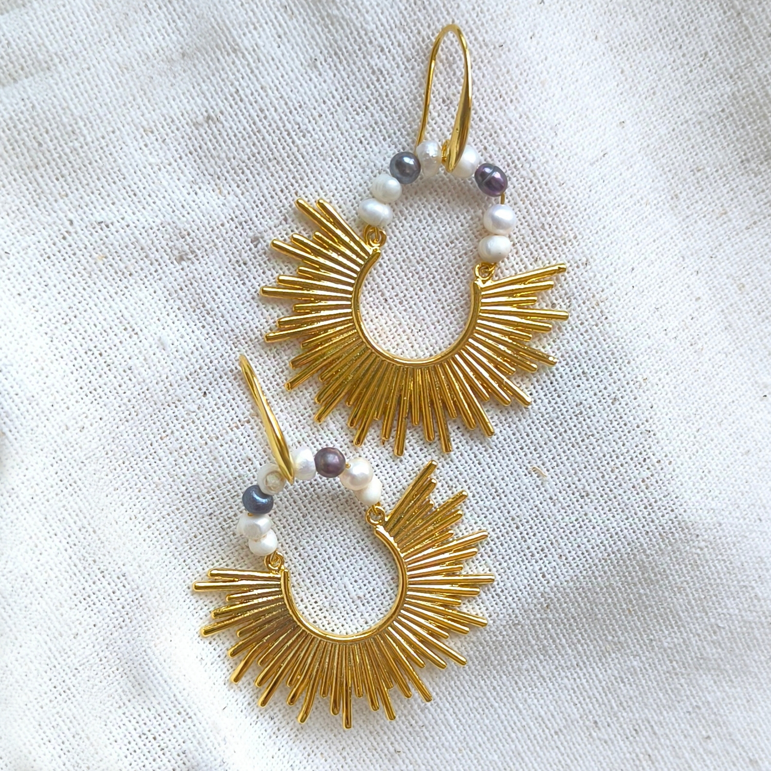 Helios Pearl Earrings