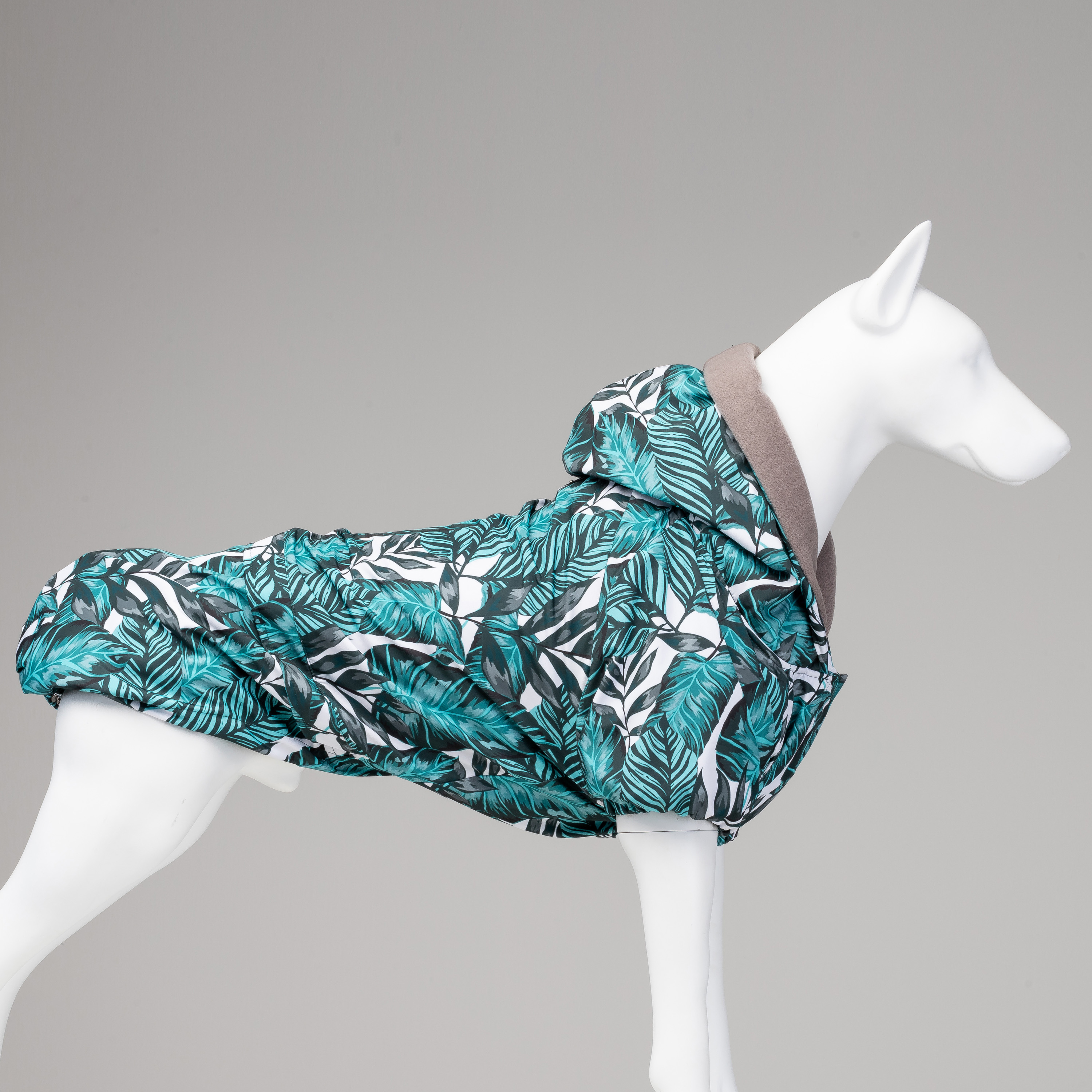 Lindodogs - Aqua Black Dog Raincoat 5 